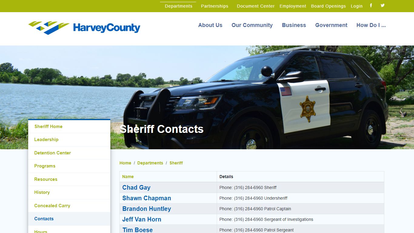 Contacts - Harvey County